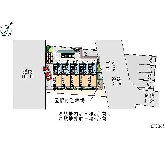 ★手数料０円★愛甲郡愛川町中津　月極駐車場（LP）